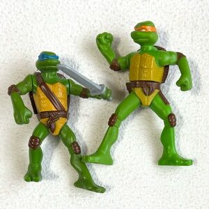 4/$20 TMNT Teenage Mutant Ninja Turtles 2007 MacDonalds Michelangelo & Leonardo